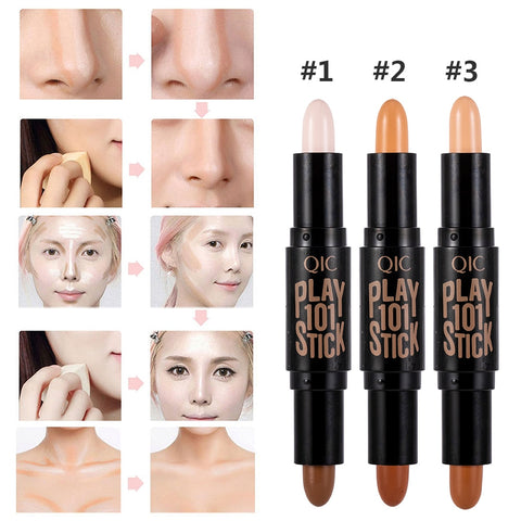 New Lady Facial Highlight Foundation Base Contour Stick Beauty Make Up Face Powder Cream Shimmer Concealer Camouflage Pen Makeup