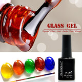 7.3ML Translucent Amber Coloured Gel Nail Enamel Gel Nail Art Manicure UV Gel Nail Polish Lacquer Varnish  Glass Gel Polish DIY