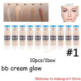 12pcs/box BB Cream Dermewhite bb Serum Mix Starter Kit with bb Foundation Niacinamide  derma pen  for Effective Brightening