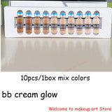 12pcs/box BB Cream Dermewhite bb Serum Mix Starter Kit with bb Foundation Niacinamide  derma pen  for Effective Brightening