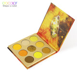 Docolor 9 Colors Eye Shadow Palette Beauty Makeup Powder Matte Shimmer Glitter Eyeshadow Palette Waterproof Pigmented Cosmetic