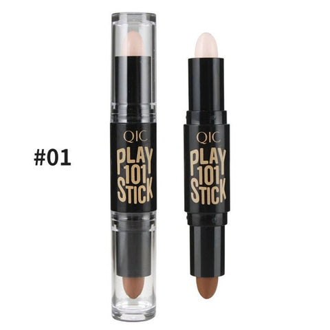 Concealer Cream Brighten Contour Bronzer Highlighter Stick Double-end Pen Foundation Bases Makeup
