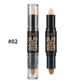 Concealer Cream Brighten Contour Bronzer Highlighter Stick Double-end Pen Foundation Bases Makeup