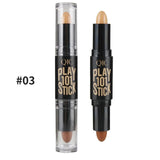 Concealer Cream Brighten Contour Bronzer Highlighter Stick Double-end Pen Foundation Bases Makeup