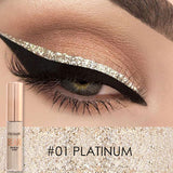 Focallure  Liquid Glitter Eyeliner Pencils White Gold Color Shining Shimmer Eye Liner Makeup Pen