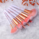 FLD5/15Pcs Makeup Brushes Tool Set Cosmetic Powder Eye Shadow Foundation Blush Blending Beauty Make Up Brush Maquiagem