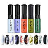 KADS Nail Stamping Polish Kit Stamping Nail Polish set Nail Art polish Manicure Lacquer Stamping lacquer for template nails