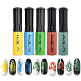KADS Nail Stamping Polish Kit Stamping Nail Polish set Nail Art polish Manicure Lacquer Stamping lacquer for template nails