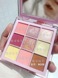 New Arrival Charming Eyeshadow Palette 9 Color Make up Palette Matte Shimmer Pigmented Eye Shadow Hudamoji Powder Beauty