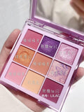 New Arrival Charming Eyeshadow Palette 9 Color Make up Palette Matte Shimmer Pigmented Eye Shadow Hudamoji Powder Beauty