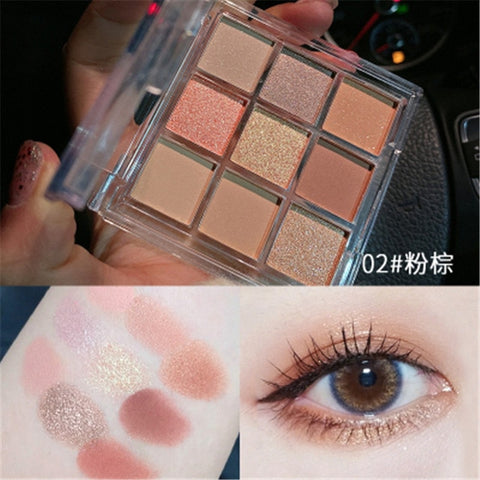 New Arrival Charming Eyeshadow Palette 9 Color Make up Palette Matte Shimmer Pigmented Eye Shadow Powder Beauty Miss Lara