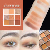 New Arrival Charming Eyeshadow Palette 9 Color Make up Palette Matte Shimmer Pigmented Eye Shadow Powder Beauty Miss Lara