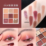 New Arrival Charming Eyeshadow Palette 9 Color Make up Palette Matte Shimmer Pigmented Eye Shadow Powder Beauty Miss Lara