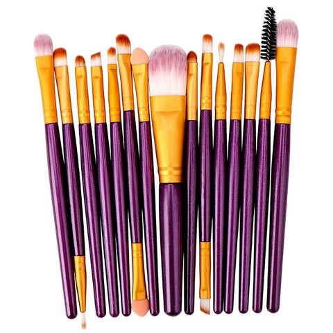 15PCs Makeup Brush Set Cosmetict Makeup For Face Make Up Tools Women Beauty  Professional Foundation Blush Eyeshadow Consealer