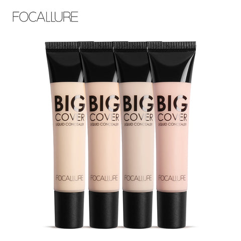 FOCALLURE Perfect Cover Face Concealer Cream Pro Contour Makeup Liquid Concealer Makeup Foudantion Cream 24ML