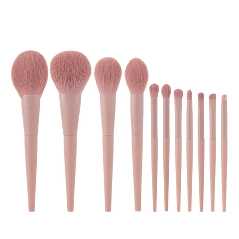 Anmor 11/8Pcs/lot  Makeup Brushes Set Synthetic Hair Professional Make Up Brush For Eyeshadow Foundation Powder Eyeliner Eyelash