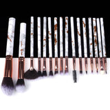 5/10/15pcs Marble Makeup Brushes Tool Natural Brush Set Kit Professional Powder Small High Quality Highlighter Lip Eyeshadow