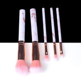 5/10/15pcs Marble Makeup Brushes Tool Natural Brush Set Kit Professional Powder Small High Quality Highlighter Lip Eyeshadow