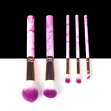 5/10/15pcs Marble Makeup Brushes Tool Natural Brush Set Kit Professional Powder Small High Quality Highlighter Lip Eyeshadow