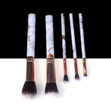 5/10/15pcs Marble Makeup Brushes Tool Natural Brush Set Kit Professional Powder Small High Quality Highlighter Lip Eyeshadow