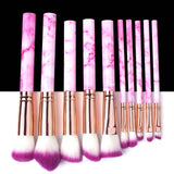 5/10/15pcs Marble Makeup Brushes Tool Natural Brush Set Kit Professional Powder Small High Quality Highlighter Lip Eyeshadow