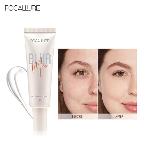 FOCALLURE Pore-Blurring Primer Smooth Skin Surface Oil-control Facial Makeup Face Base Clear Gel Primer