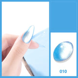 8ml Shiny 9D Wide Cat Eye Nail Gel Polish Magnetic Colorful Nail Art Polish Bright Silver Enamel Lacquer Soak Off UV Gel Varnish