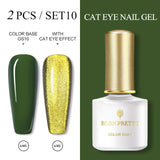 BORN PRETTY 6ml/10ml Magnetic Gel Nail Polish Cat Eye Nail UV Gel Holographics Laser Glitter Varnish Nail Art New Arrival