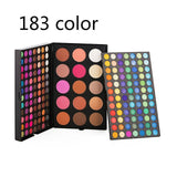 Eyeshadow Palette Case Makeup Set 194 colors Shimmer Matte Eye Shadow Cosmetics Box Blush Powder 6 color Bronzer Make up Kit 4.5