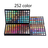 Eyeshadow Palette Case Makeup Set 194 colors Shimmer Matte Eye Shadow Cosmetics Box Blush Powder 6 color Bronzer Make up Kit 4.5