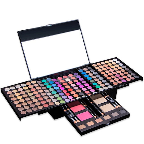 Eyeshadow Palette Case Makeup Set 194 colors Shimmer Matte Eye Shadow Cosmetics Box Blush Powder 6 color Bronzer Make up Kit 4.5