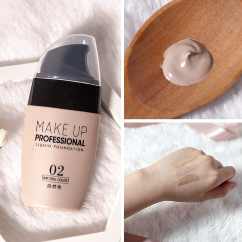 Professional Full Cover Matte Base Make Up Cream Face Foundation Cream Waterproof Lasting Concealer Liquid Foundation TSLM1