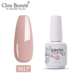 Clou Beaute Base And Top Coat Gel Nail Polish UV 15ml Transparent Soak Off Primer Gel Polish Long Lasting Gel Lacquer Nail Art