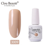 Clou Beaute Base And Top Coat Gel Nail Polish UV 15ml Transparent Soak Off Primer Gel Polish Long Lasting Gel Lacquer Nail Art