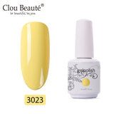 Clou Beaute Base And Top Coat Gel Nail Polish UV 15ml Transparent Soak Off Primer Gel Polish Long Lasting Gel Lacquer Nail Art