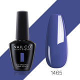 NAILCO 85 Colors Nail Gel UV LED 15ML Lacquer For Manicure Varnish Hybrid Semi Permanent Varnishes Hybrid Nails