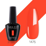 NAILCO 85 Colors Nail Gel UV LED 15ML Lacquer For Manicure Varnish Hybrid Semi Permanent Varnishes Hybrid Nails