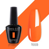 NAILCO 85 Colors Nail Gel UV LED 15ML Lacquer For Manicure Varnish Hybrid Semi Permanent Varnishes Hybrid Nails