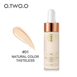 O.TWO.O Liquid Foundation Professional Makeup Base  Oil Free Full Coverage Concealer Long Lasting Liquid Foundation Cosmetics