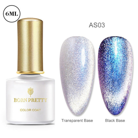 BORN PRETTY 6ml/10ml Magnetic Gel Nail Polish Cat Eye Nail UV Gel Holographics Laser Glitter Varnish Nail Art New Arrival