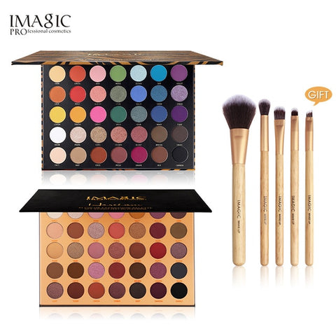 IMAGIC 35 color eyeshadow palette waterproof matte glitter eye shadow primer luminous eyeshadow ladies gift Qual Codigo Rastreio