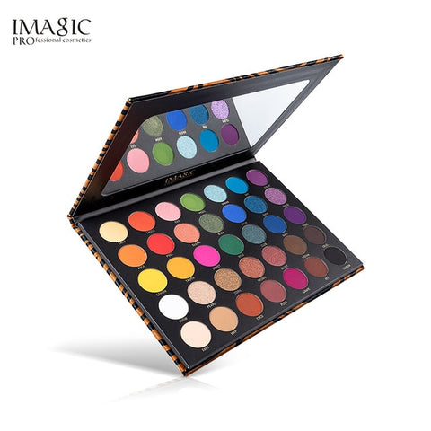 IMAGIC 35 color eyeshadow palette waterproof matte glitter eye shadow primer luminous eyeshadow ladies gift Qual Codigo Rastreio