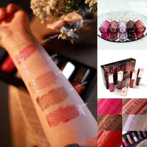 Makeup lip plumper gloss Moisturizing Gloss Bomb Universal Lip Luminizer Long lasting glitter Lipgloss