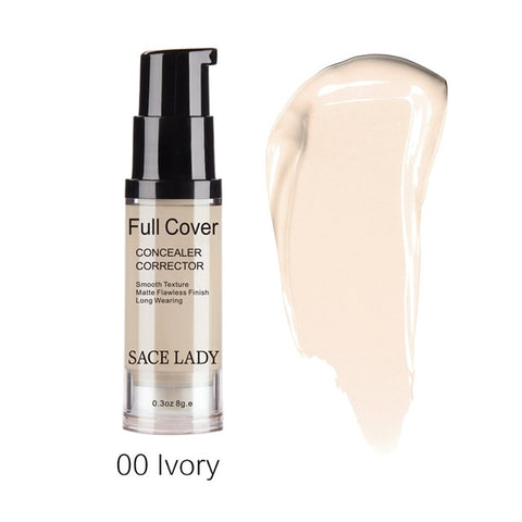 SACE LADY Full Cover Liquid Concealer Makeup Eye Dark Circle Cream Face Corrector Waterproof Base Make Up 6ml Cosmetic Wholesale
