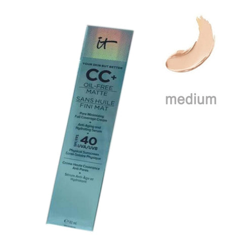 It Cosmetics Pore Repair Concealer CC Cream Full Cover Medium or Light Hide Blemish Corrector It's Skin Makeup