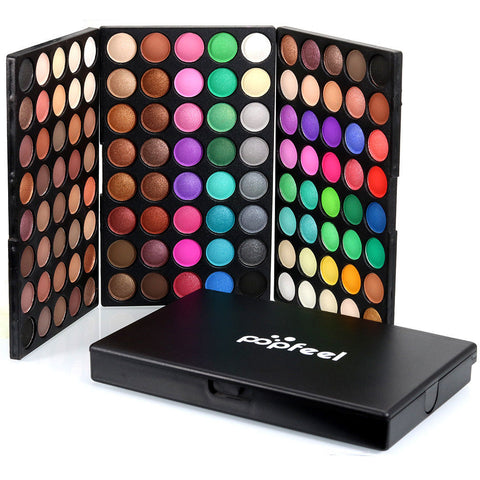 POPFEEL Professional eyeshadow palette 120 colors Maquiagem completa Eyeshadow Natural Super Light Makeup eye shadow pallete set