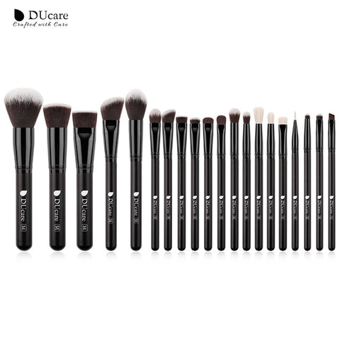 DUcare MakeUp Brushes Professional Natural Goat hair Makeup Brushes set Foundation Powder Concealer Contour Eyes Blending brush