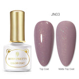 BORN PRETTY Gel Nail Polish Micas Shining Glitter Thermal Sensitive Color Changing Nail Gel 6ml Soak Off UV Gel Base Top Coat