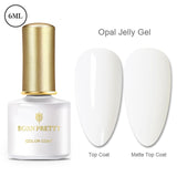 BORN PRETTY Gel Nail Polish Micas Shining Glitter Thermal Sensitive Color Changing Nail Gel 6ml Soak Off UV Gel Base Top Coat