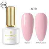 BORN PRETTY Gel Nail Polish Micas Shining Glitter Thermal Sensitive Color Changing Nail Gel 6ml Soak Off UV Gel Base Top Coat